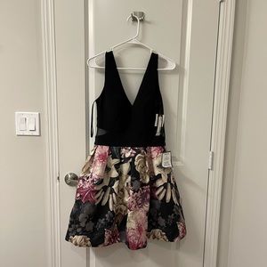 Cocktail dress (black/floral)